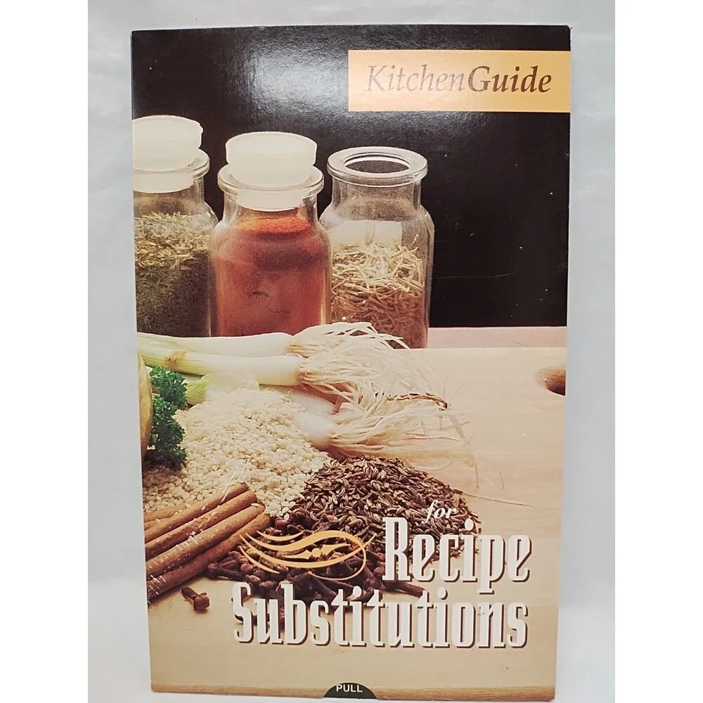 Vintage 1993 Kitchen Guide For Recipe Substitutions Slide Tool